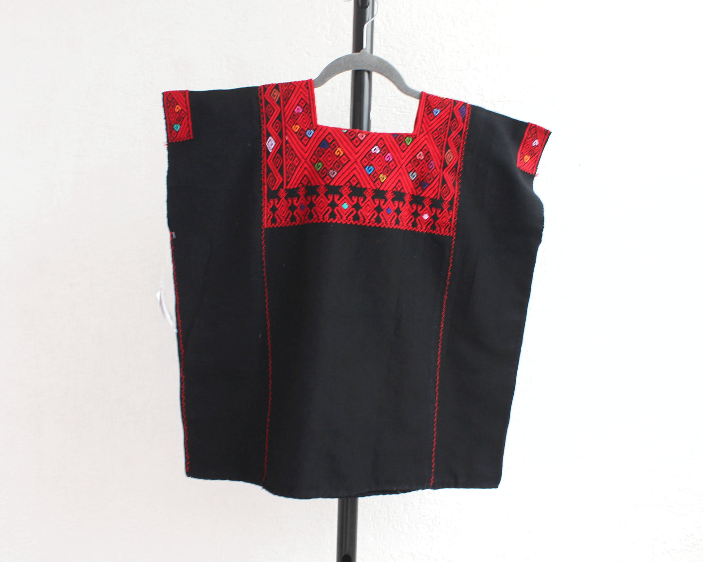 Top Telar de Cintura Pejel Rojo Negro