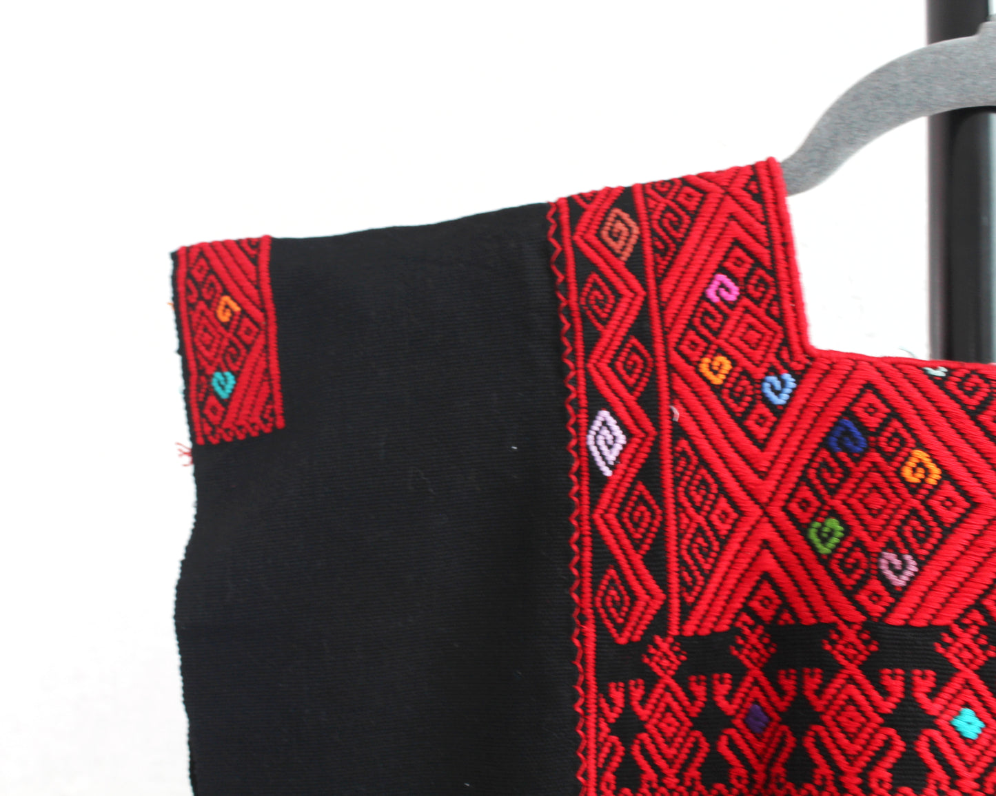 Top Telar de Cintura Pejel Rojo Negro