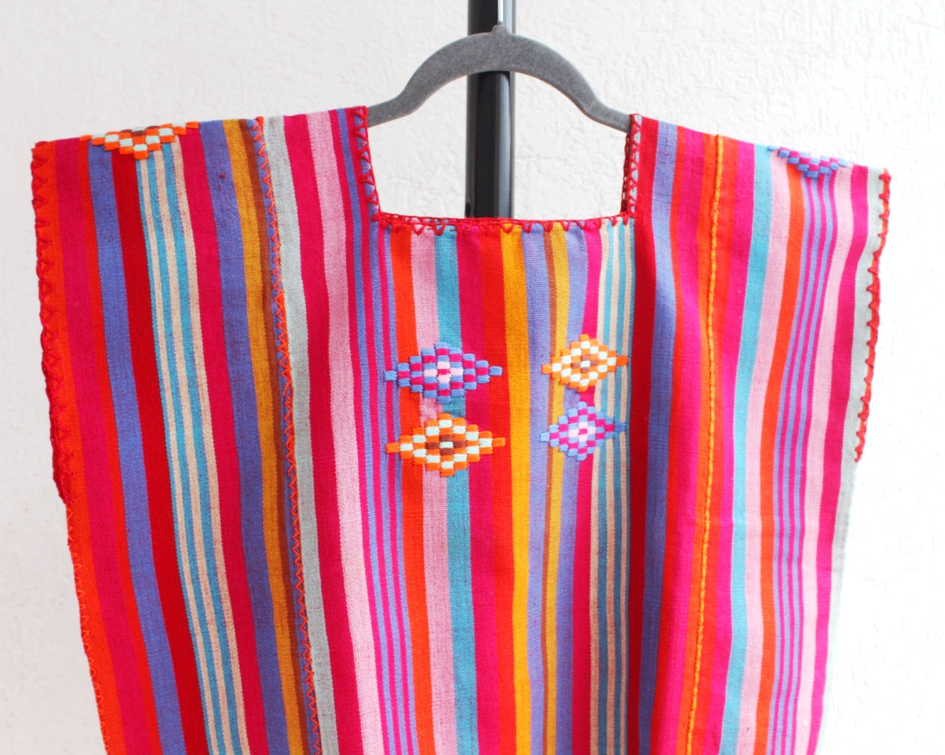 Top Telar de Cintura Rombos Rosa Mx