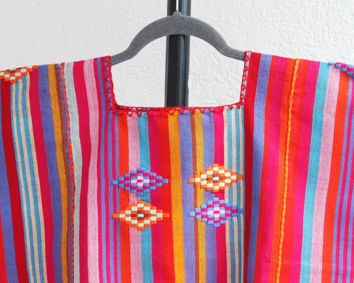 Top Telar de Cintura Rombos Rosa Mx