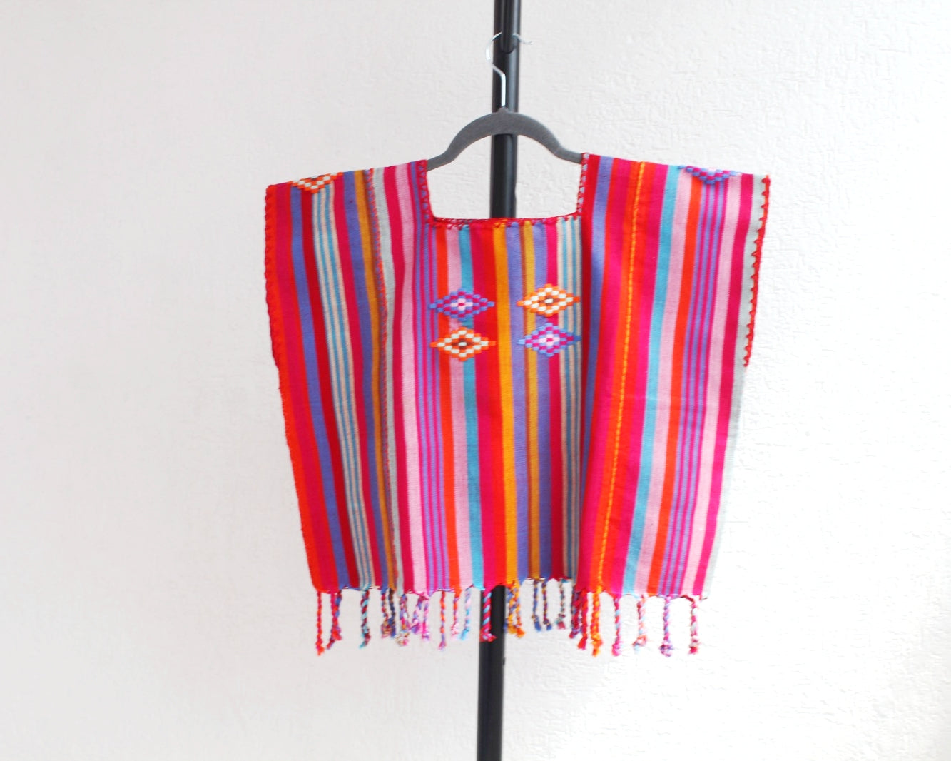Top Telar de Cintura Rombos Rosa Mx