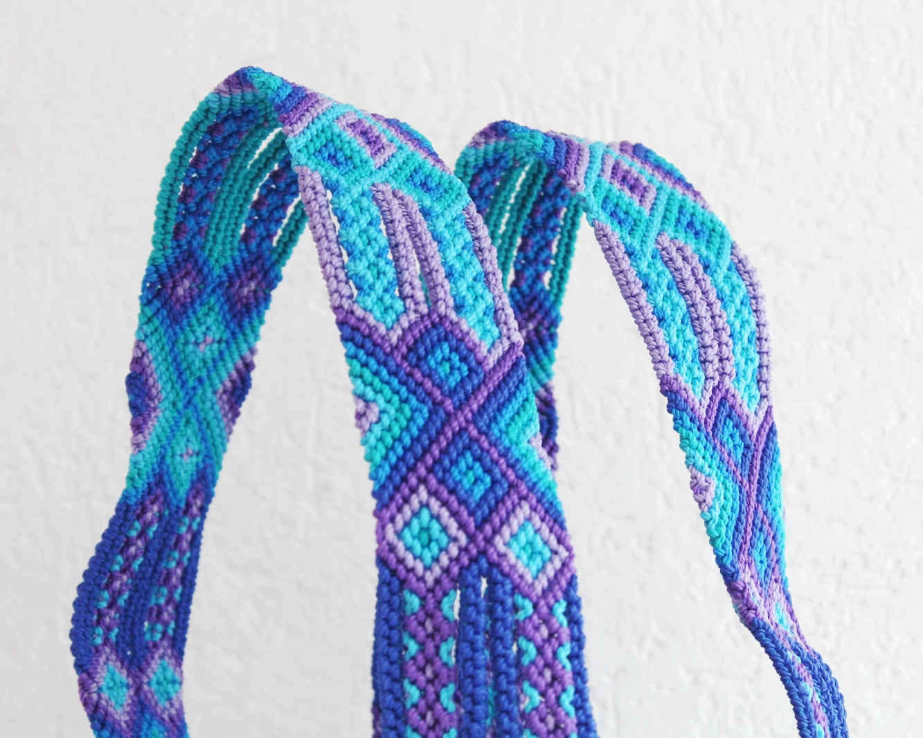 Bolso de mano Azul Rey Lila Morado