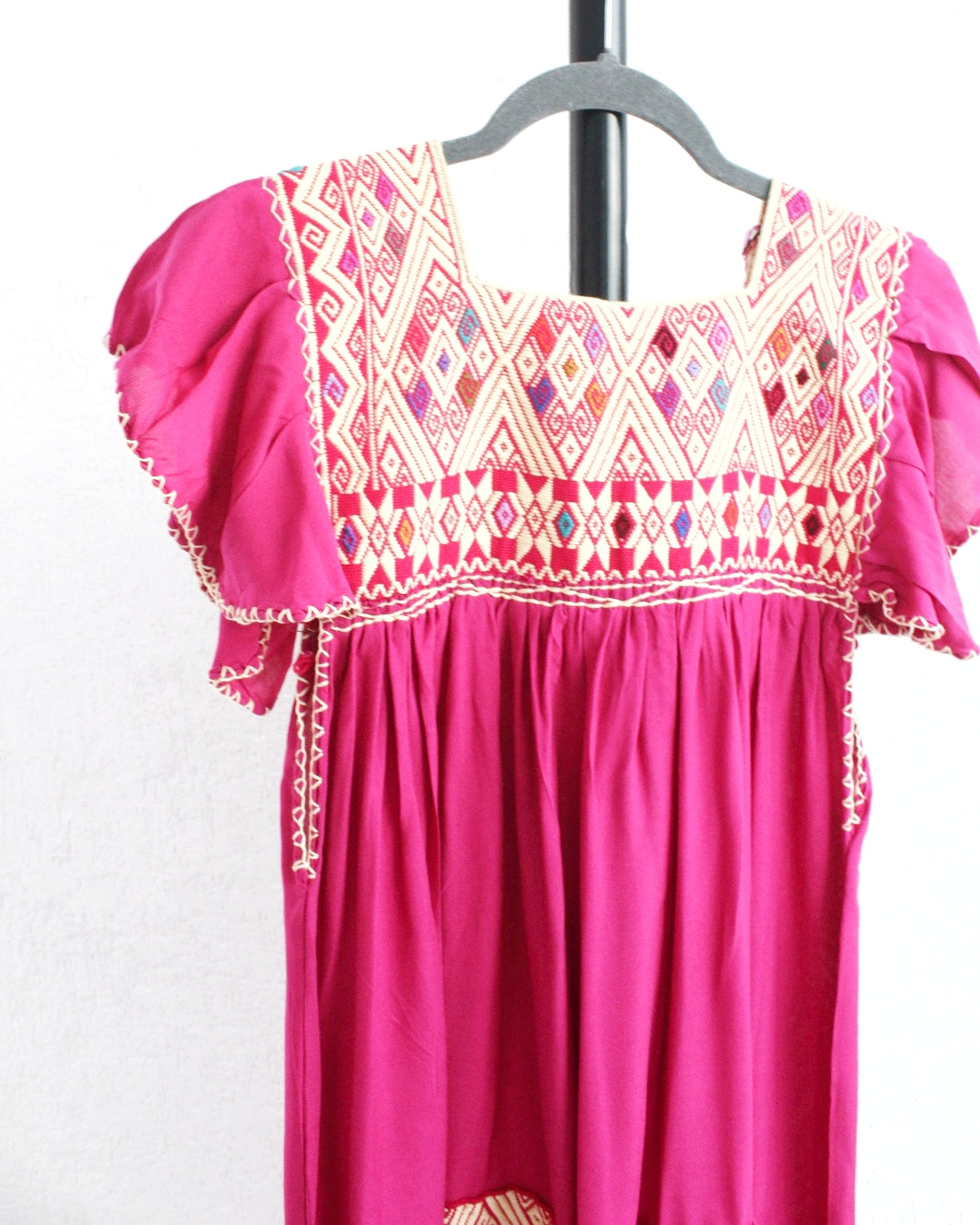 Vestido Cristina Pejel Rosa Mexicano