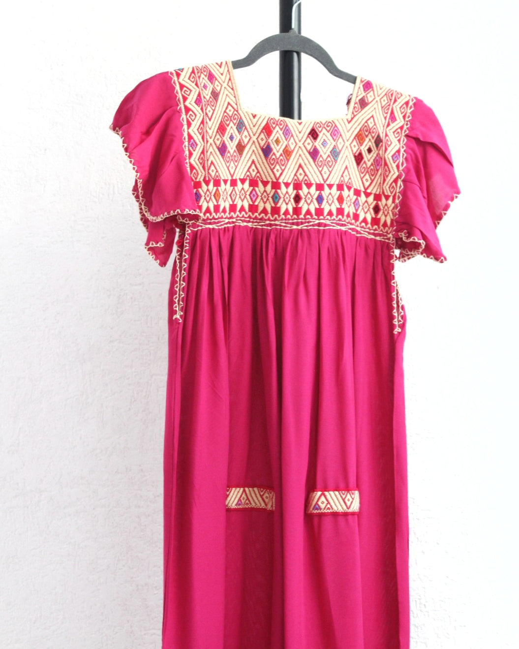 Vestido Cristina Pejel Rosa Mexicano