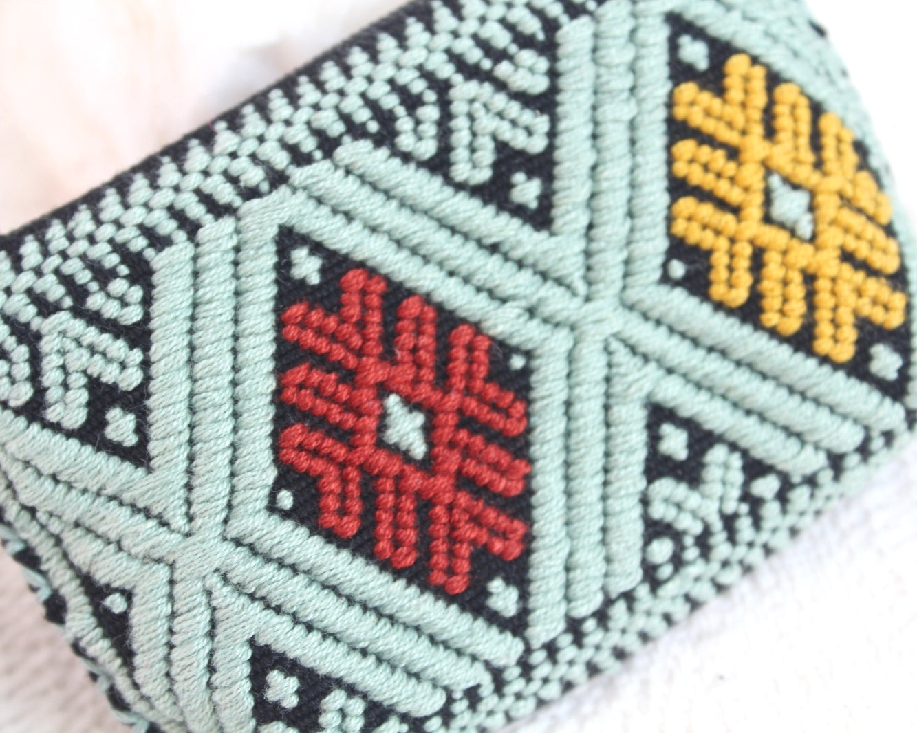 Mini Monedero Estrellas Verde Menta