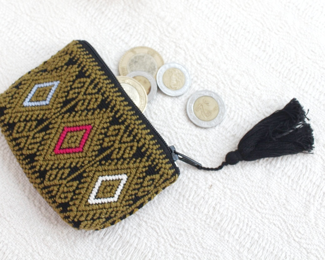 Mini Monedero Estrella con puntitos Verde