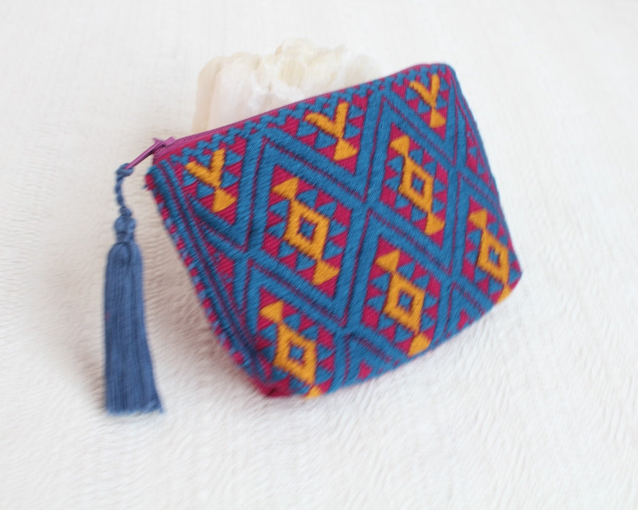 Monedero Estrellas Diamante Azul Amarillo Rojo