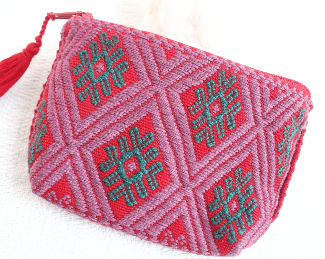 Monedero Estrellas Verde Rojo