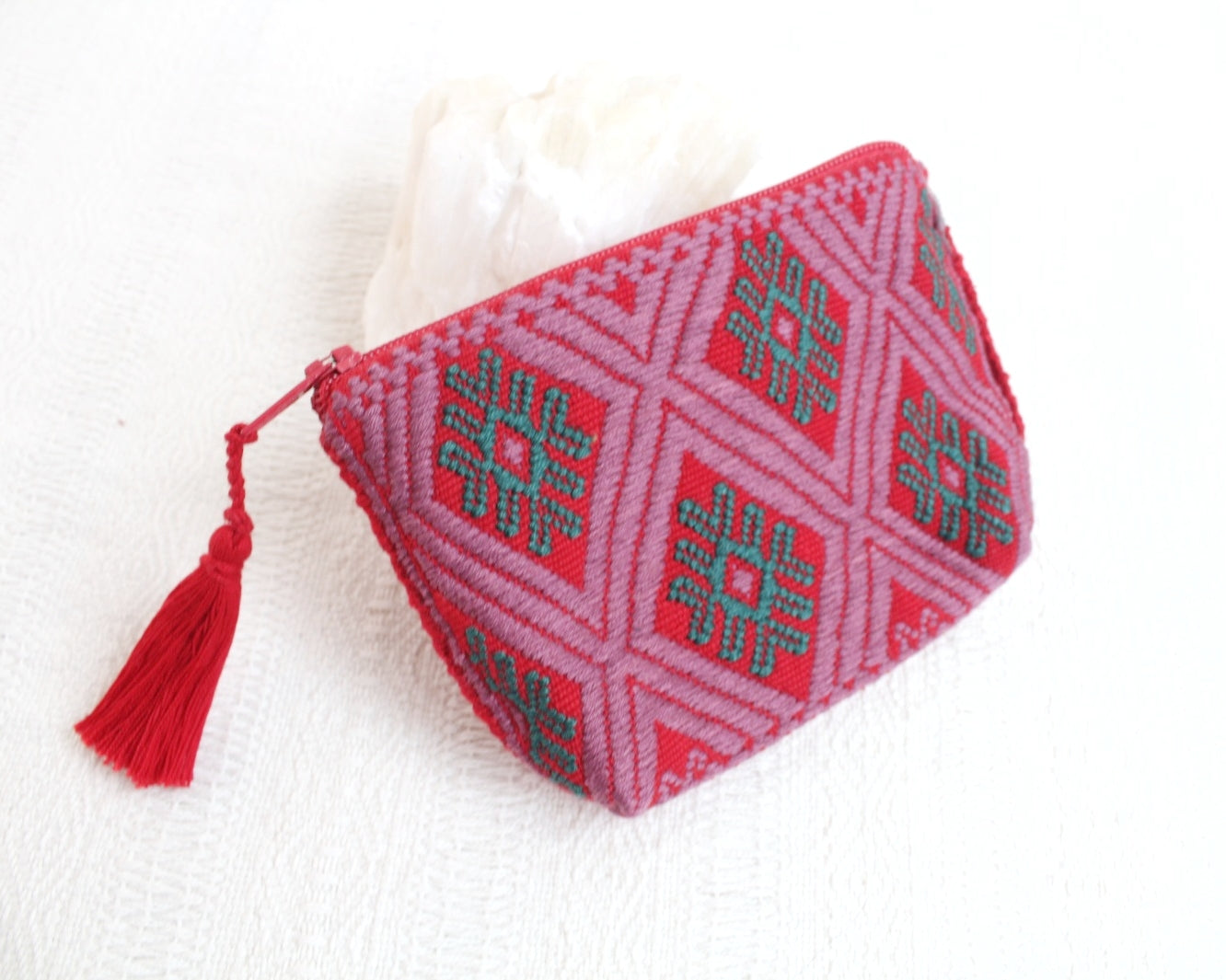 Monedero Estrellas Verde Rojo