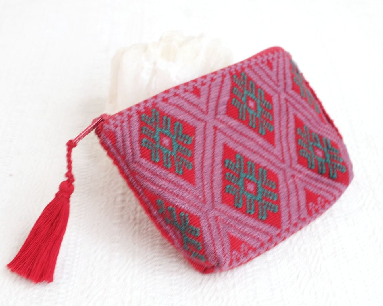 Monedero Estrellas Verde Rojo