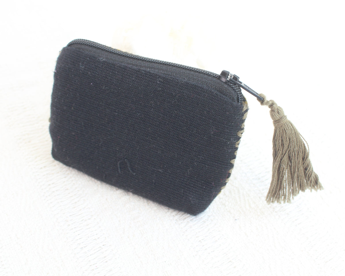 Mini Monedero Cosmos Verde Negro