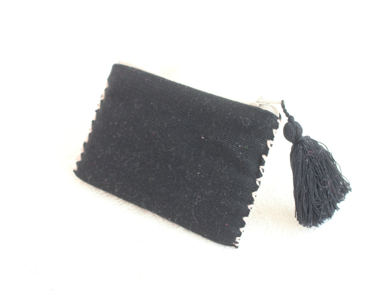 Mini Monedero Cosmos Salmon Negro