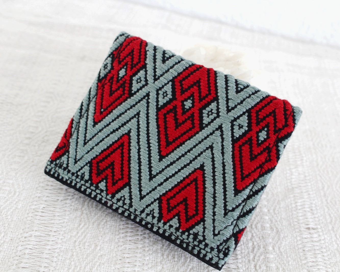 Tarjetero Corazones Rojos