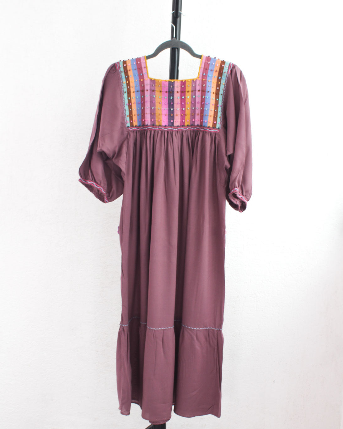 Vestido Nuditos 3/4 Manga Lavanda