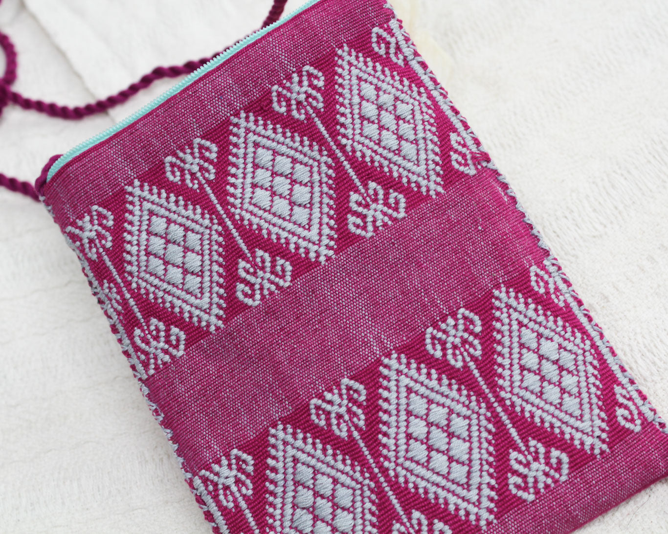 Bolso Celular Estrellas Rosa Fiusha gris