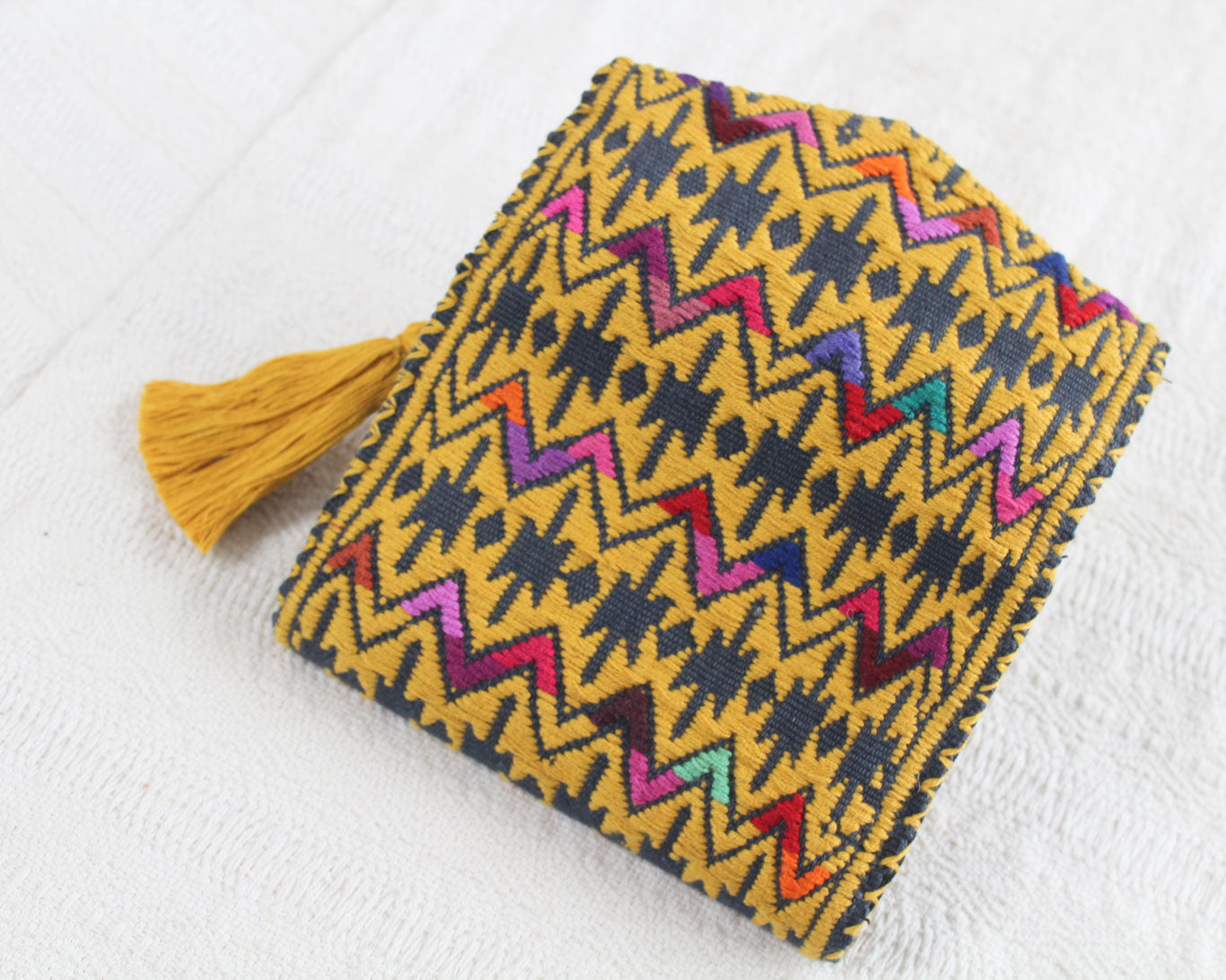 Cartera Lluvia de Estrellas Mostaza Gris