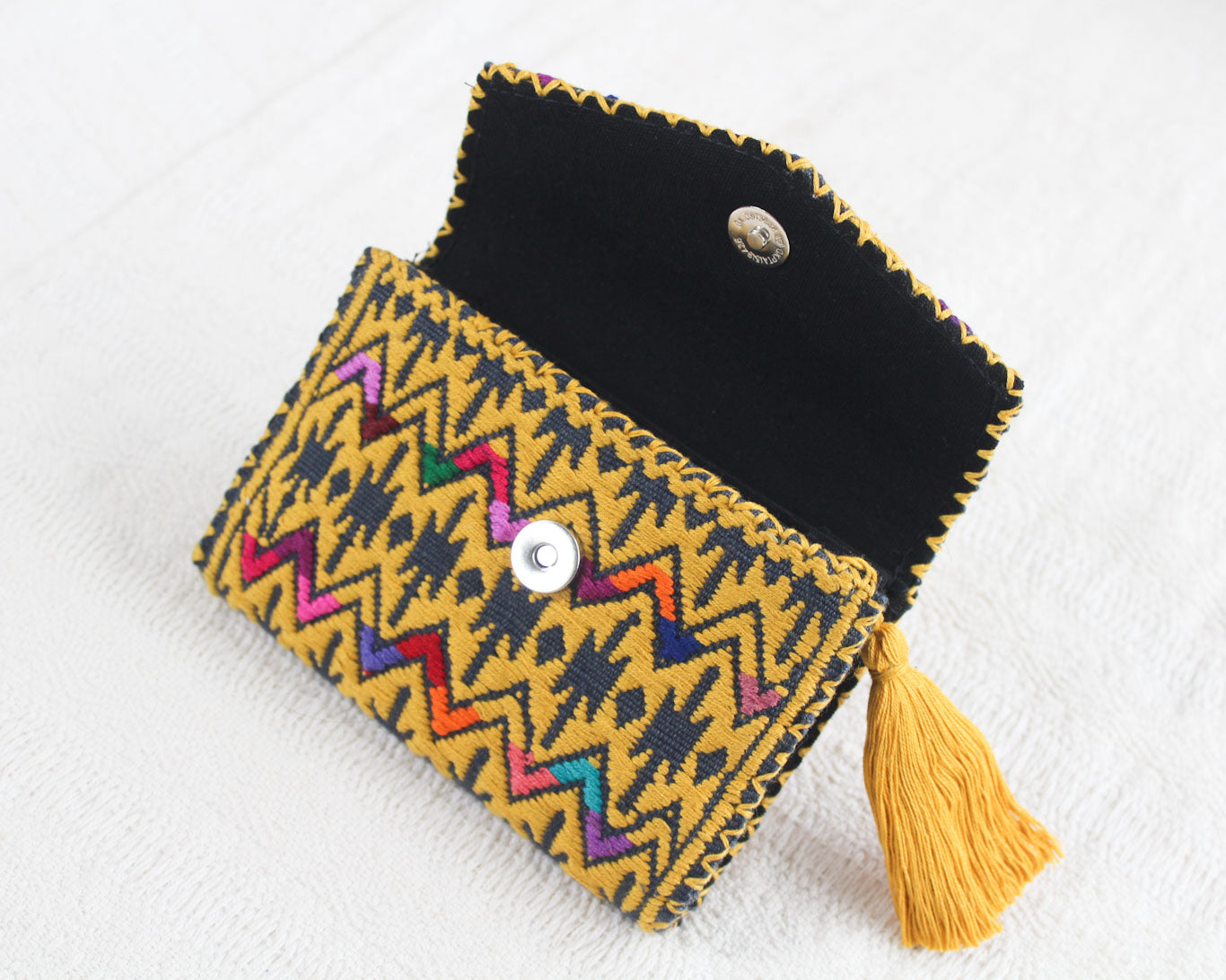 Cartera Lluvia de Estrellas Mostaza Gris