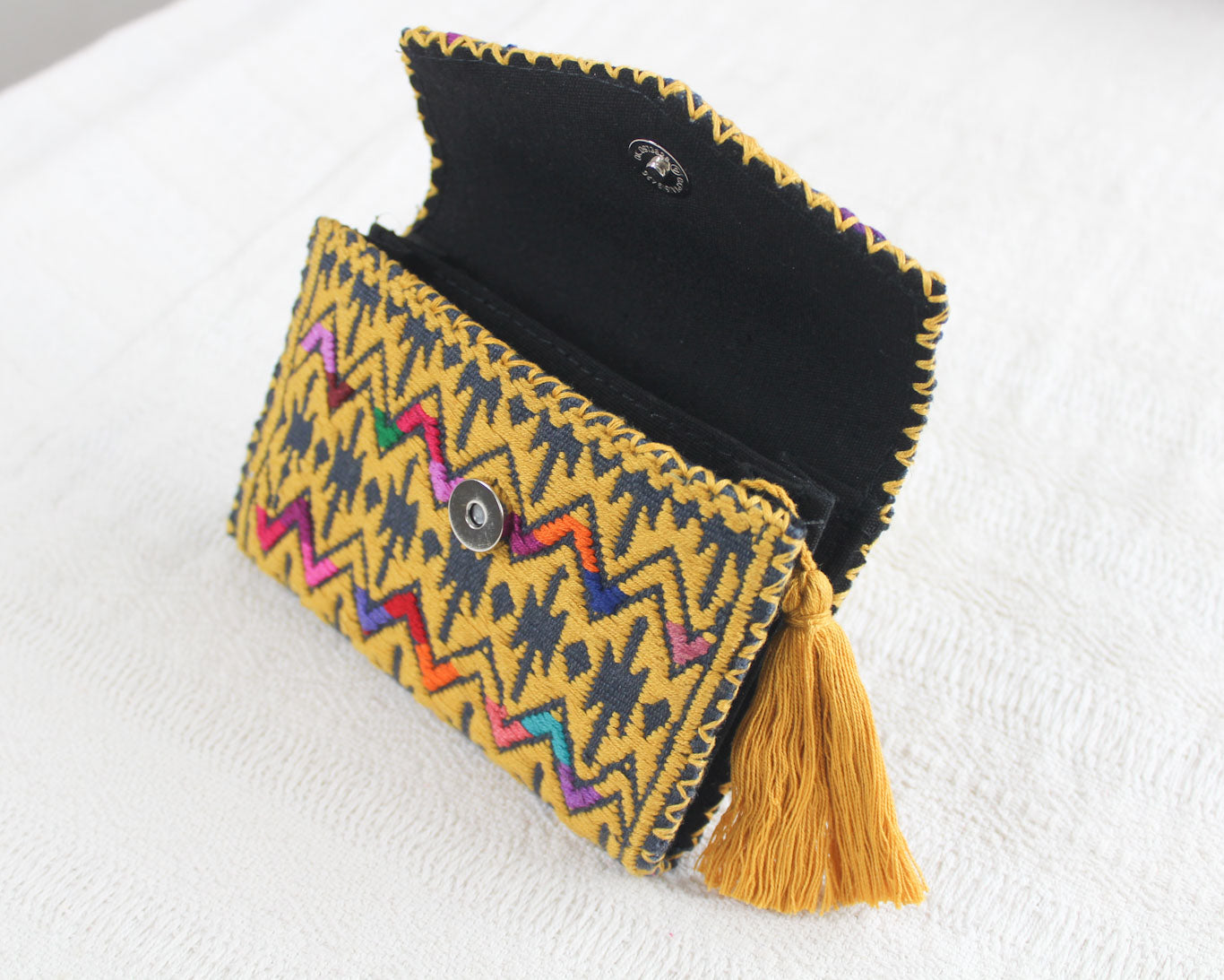 Cartera Lluvia de Estrellas Mostaza Gris