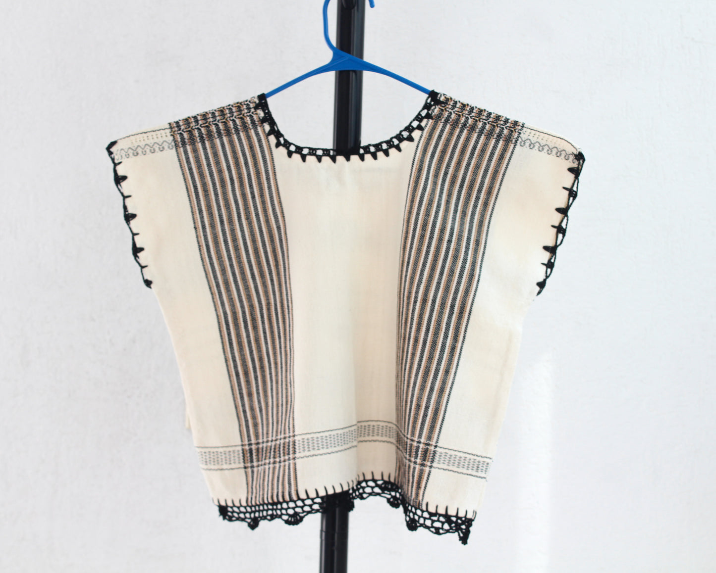 Crop Top Carmen Beige Negro