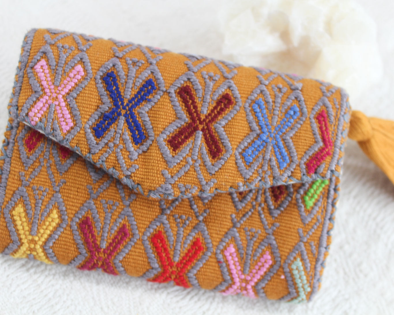 Cartera PEPEN Mostaza Gris