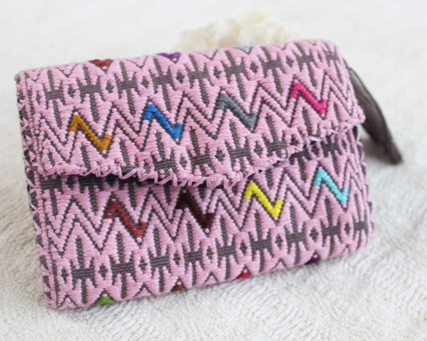 Cartera Lluvia de Estrellas Rosa Gris