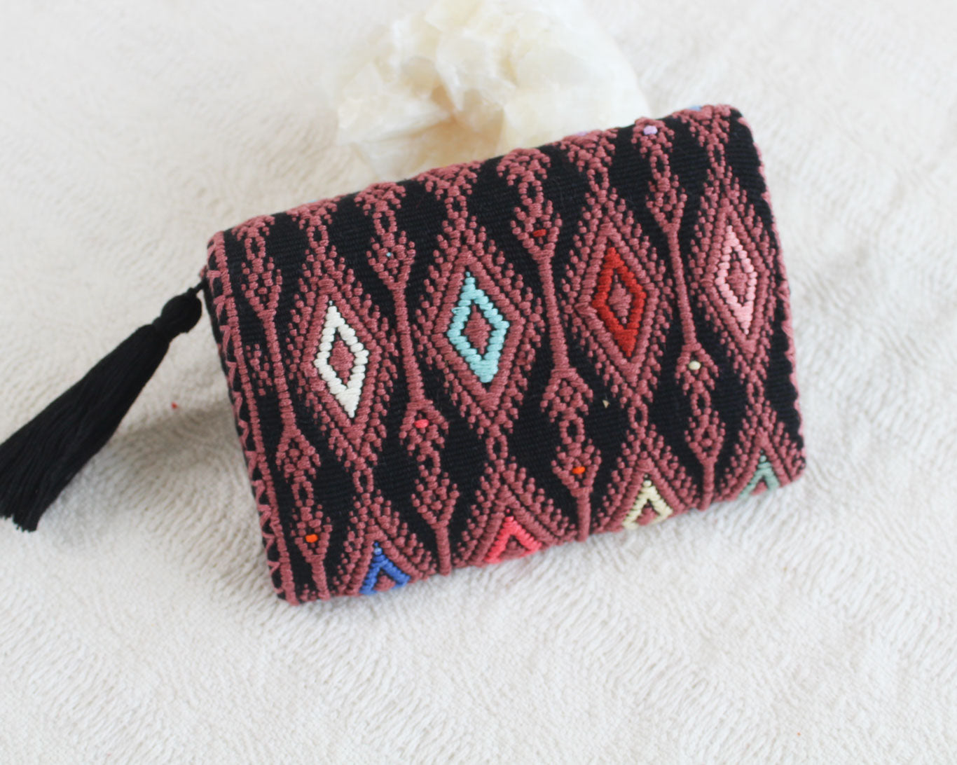 Cartera Estrellas con Coronas Marron Negro