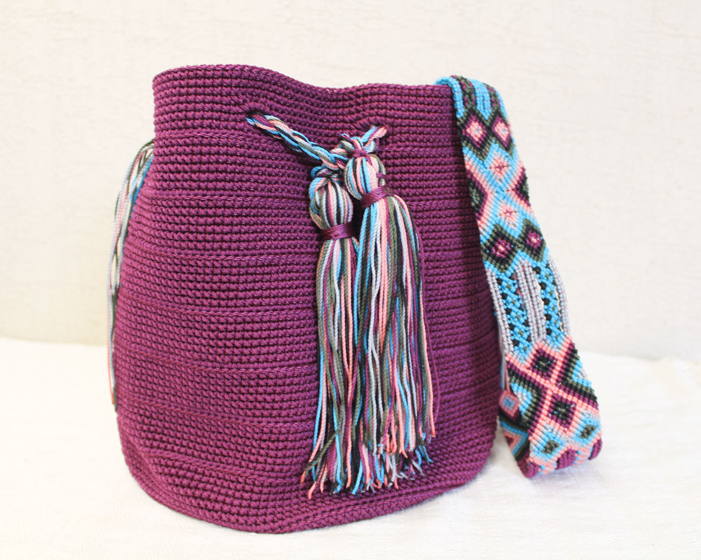 Bolso Morral Uva Azul