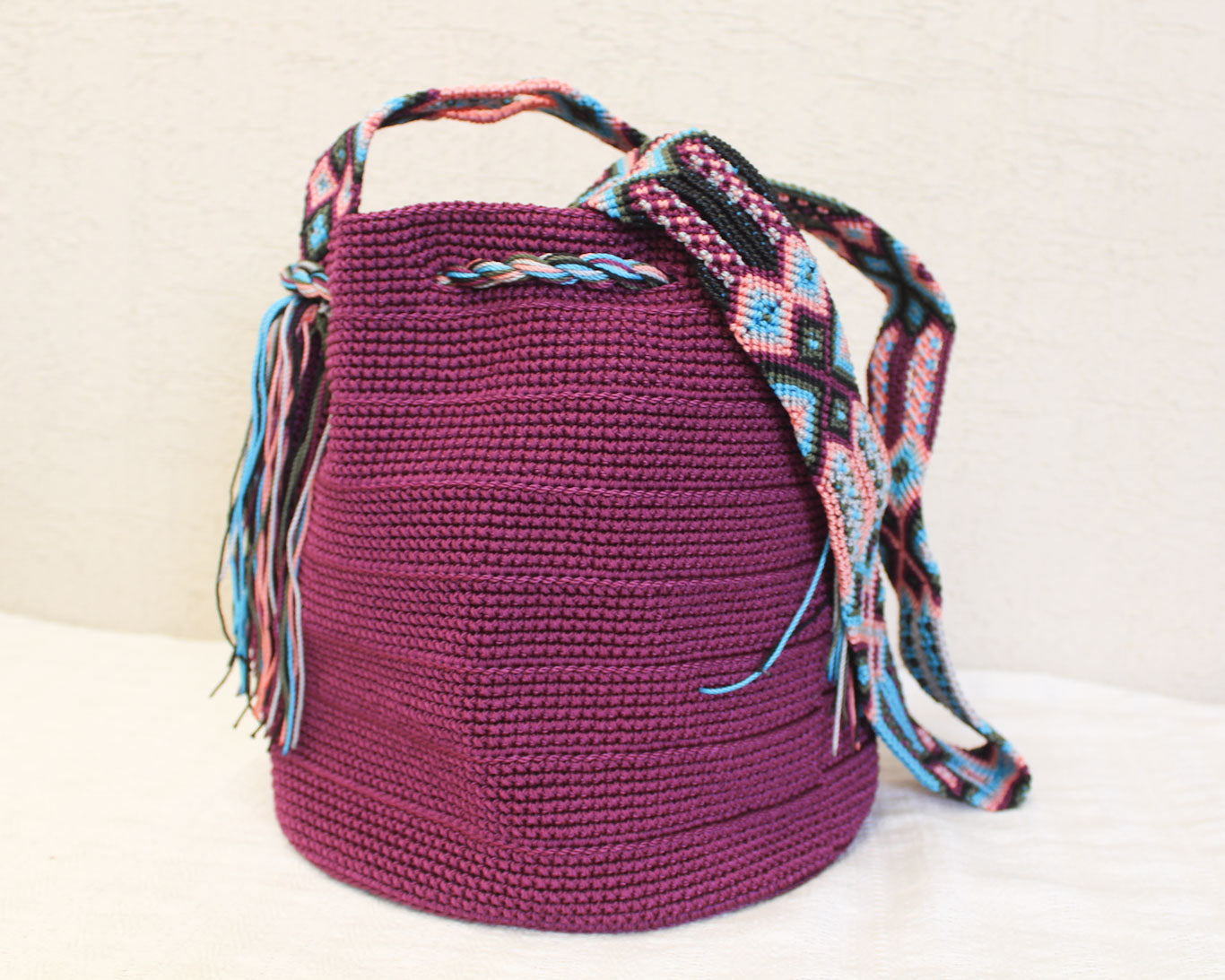 Bolso Morral Uva Azul