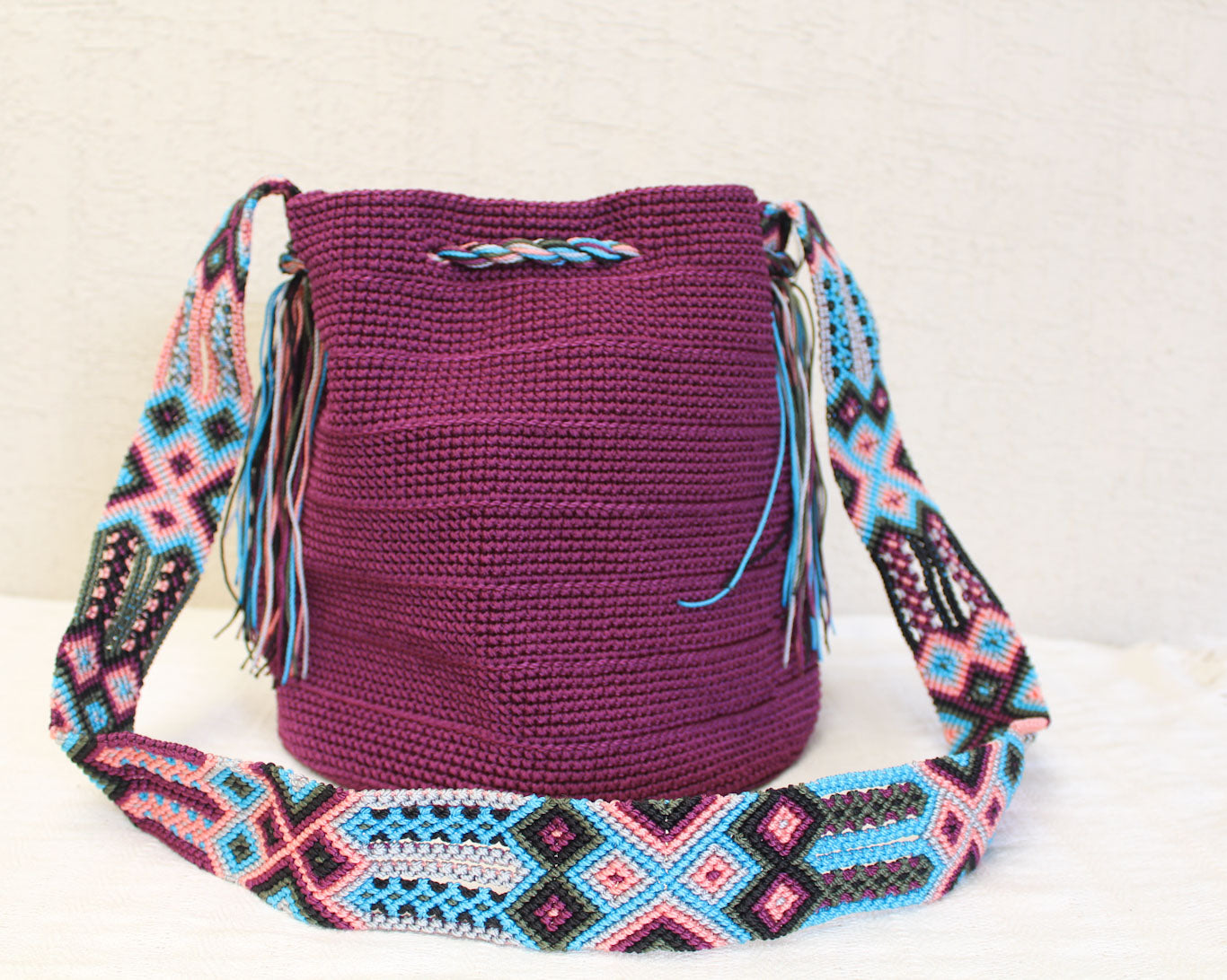 Bolso Morral Uva Azul