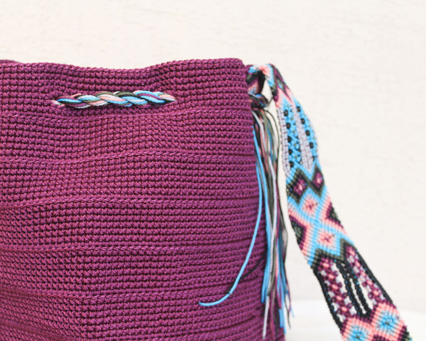 Bolso Morral Uva Azul