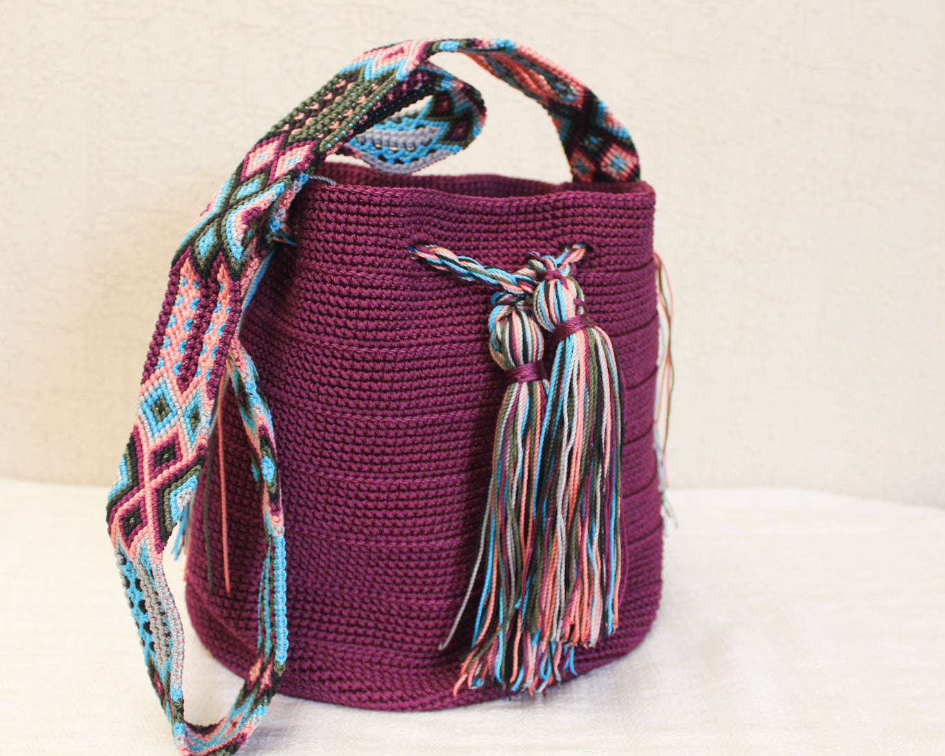 Bolso Morral Uva Azul