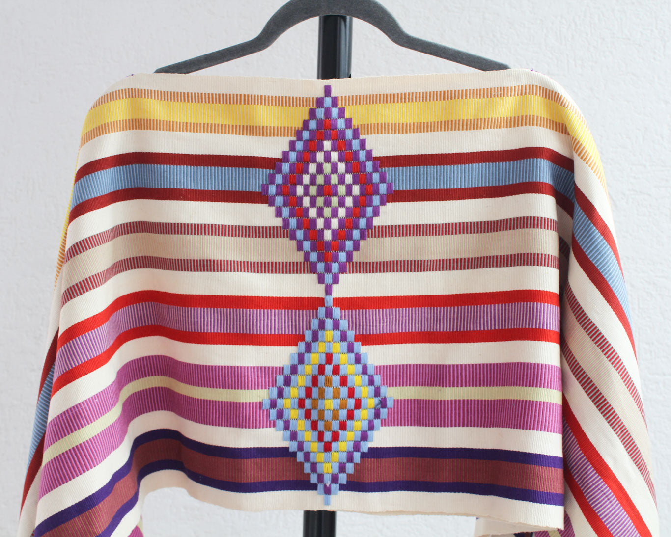 Jorongo Rombos Amarillo Morado Rojo