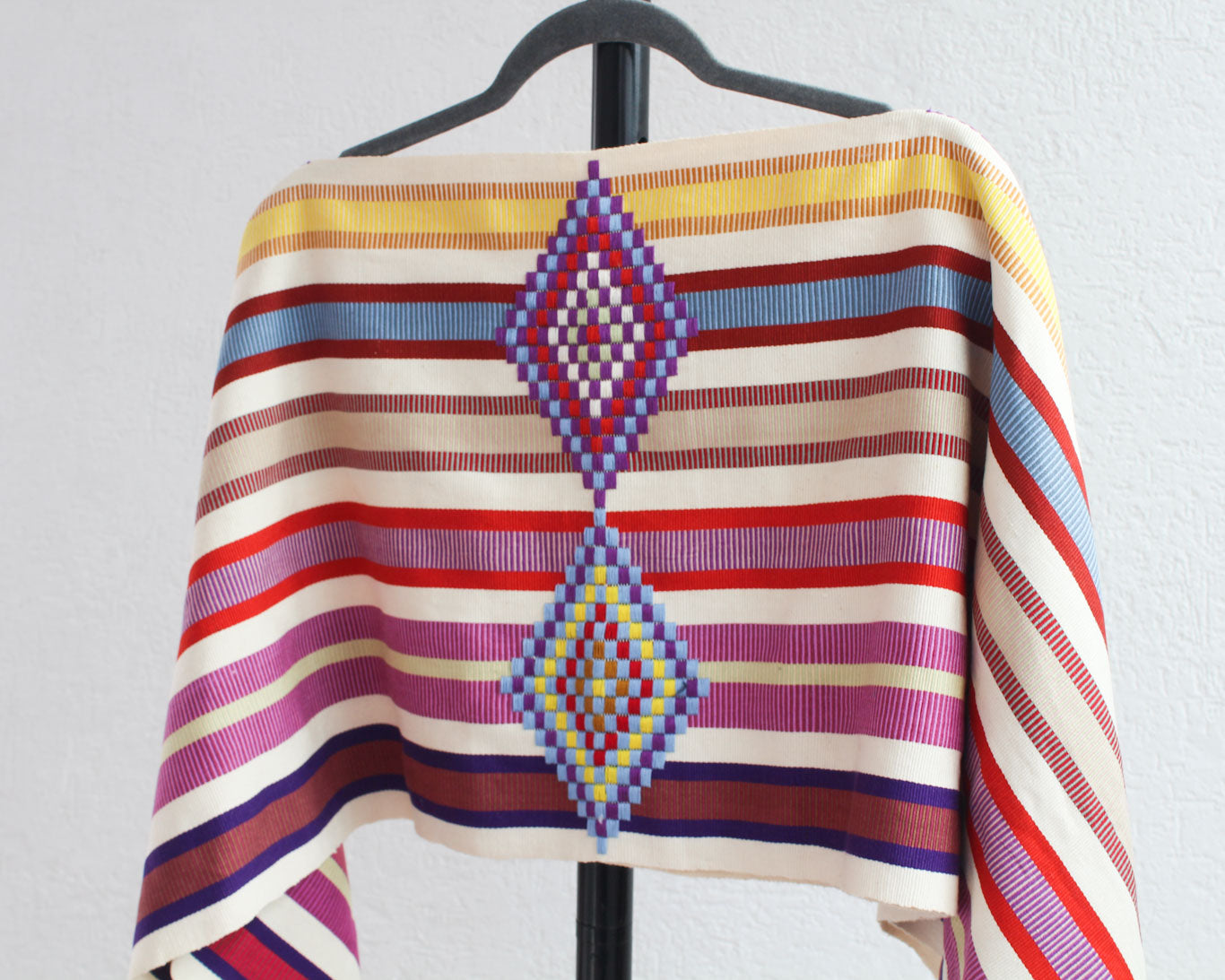 Jorongo Rombos Amarillo Morado Rojo