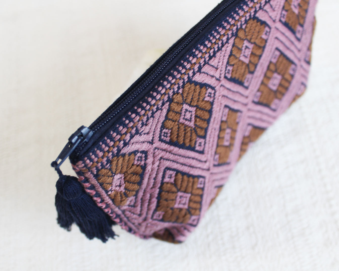 Neceser Flores Marrón Azul Marino