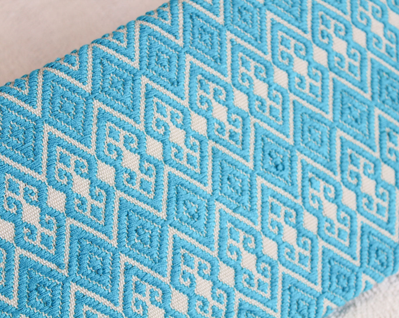 Clutch Artesanal Rizado Azul