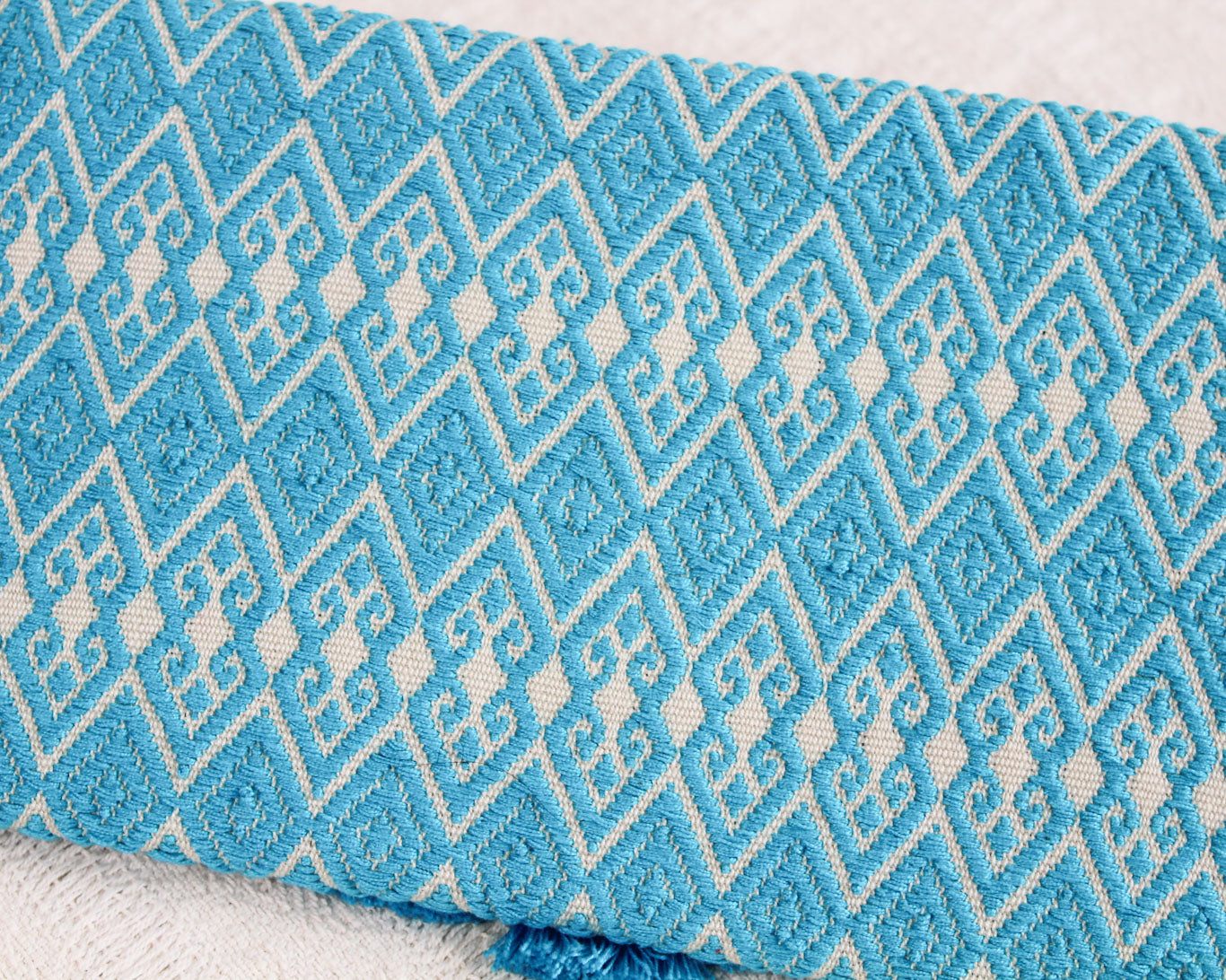 Clutch Artesanal Rizado Azul