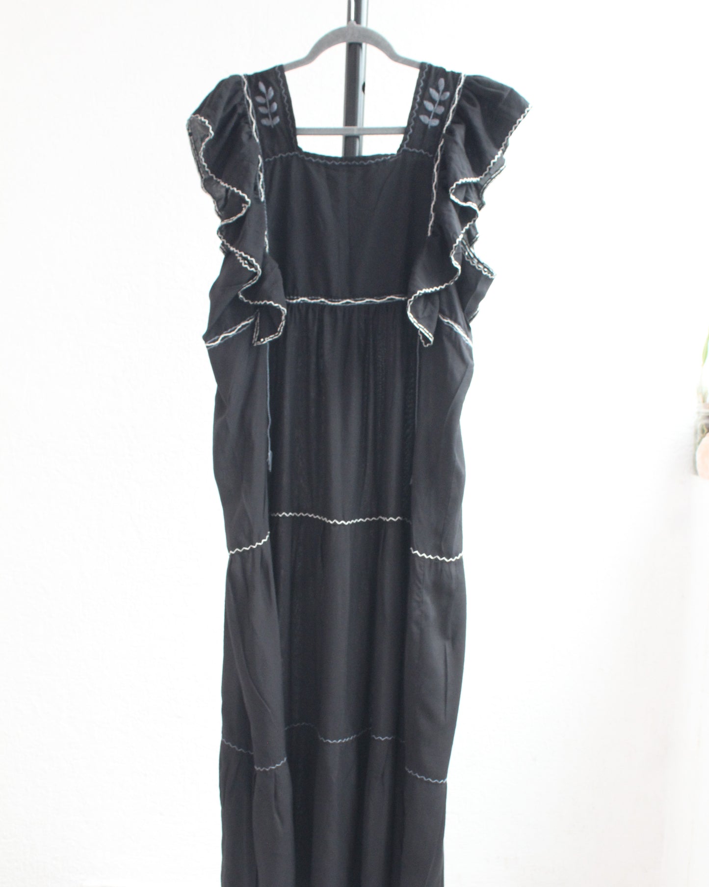 Vestido Josefina Estrellas Negro Blanco Unitalla