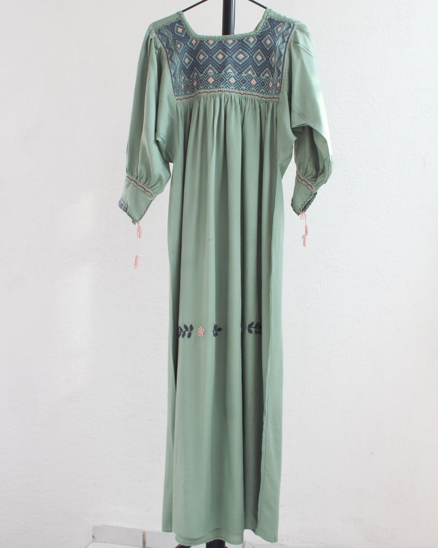 Vestido Elena Menta Manga 3/4 CH - M -L