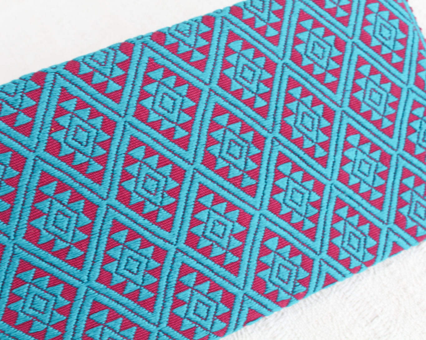 Clutch Artesanal Estrellas Turquesa Vino