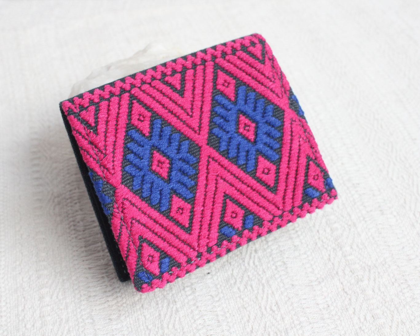 Tarjetero Estrellas Azul Rosa