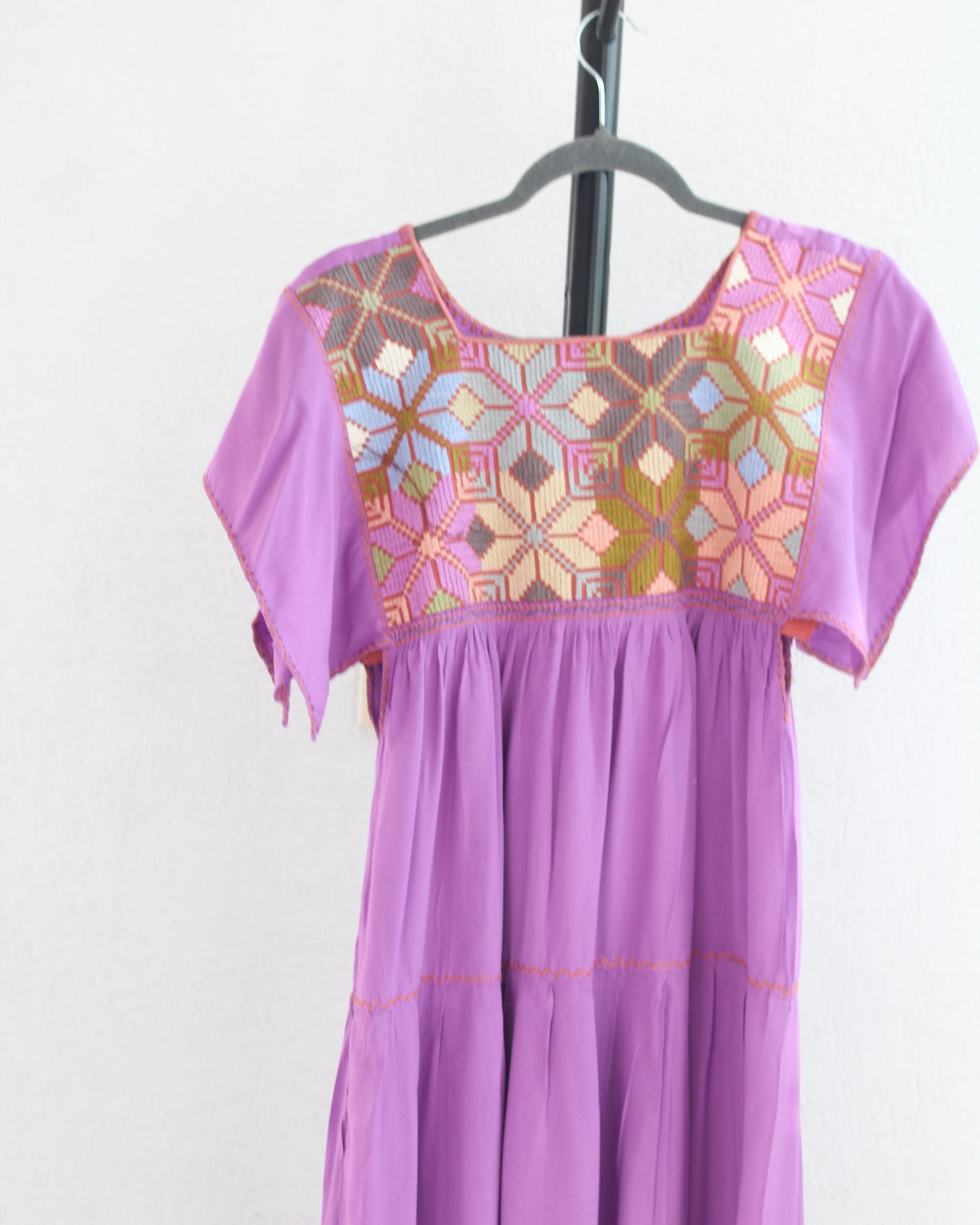 Vestido Maria Holanes Lila Rosa Unitalla