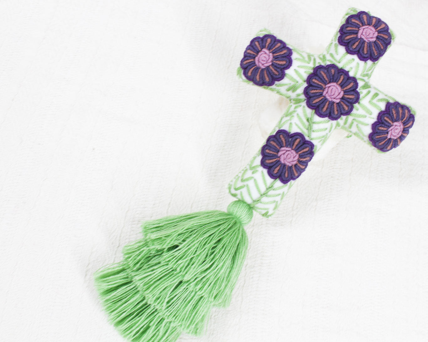 Cruz Grande Morado Verde