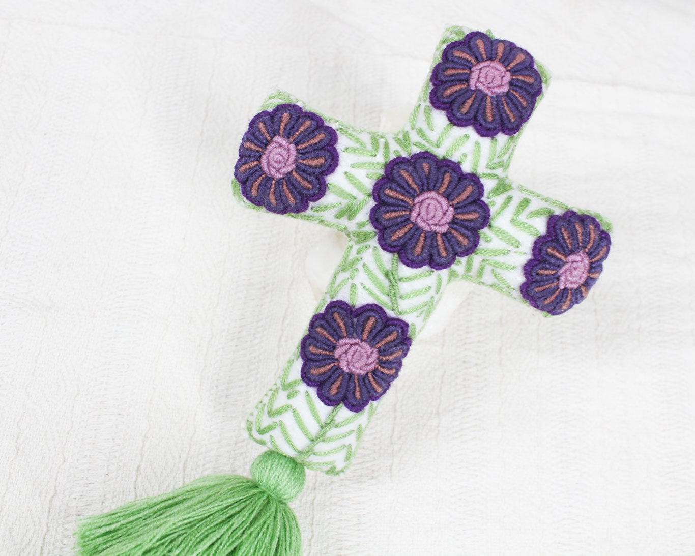 Cruz Grande Morado Verde