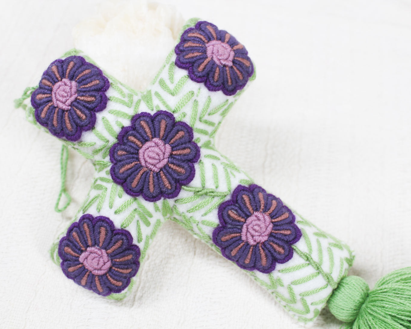 Cruz Grande Morado Verde