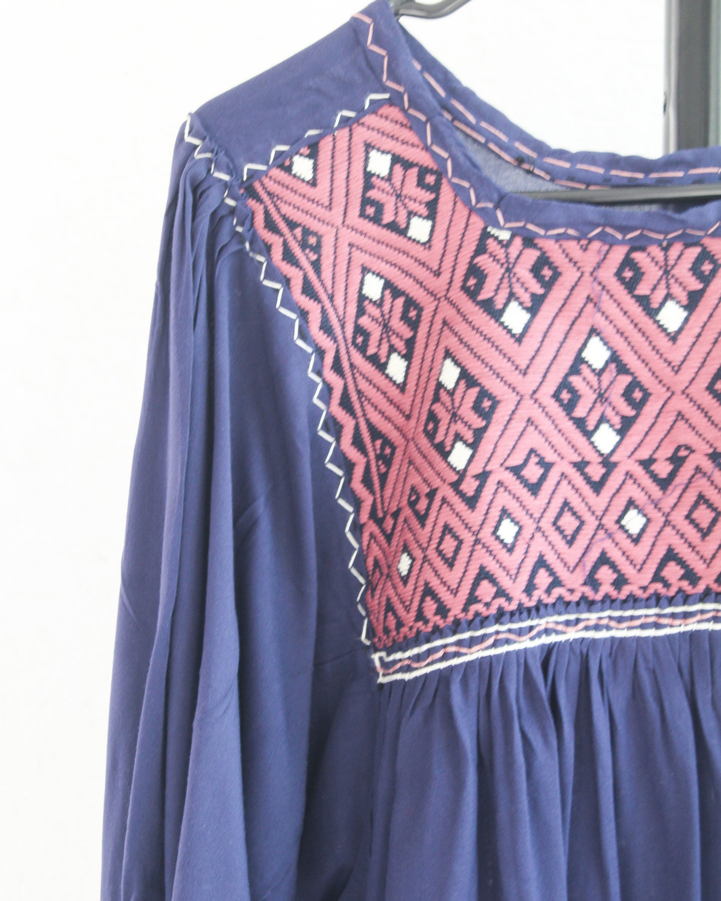 Vestido Elena Azul Marino Manga 3/4 CH - M -L