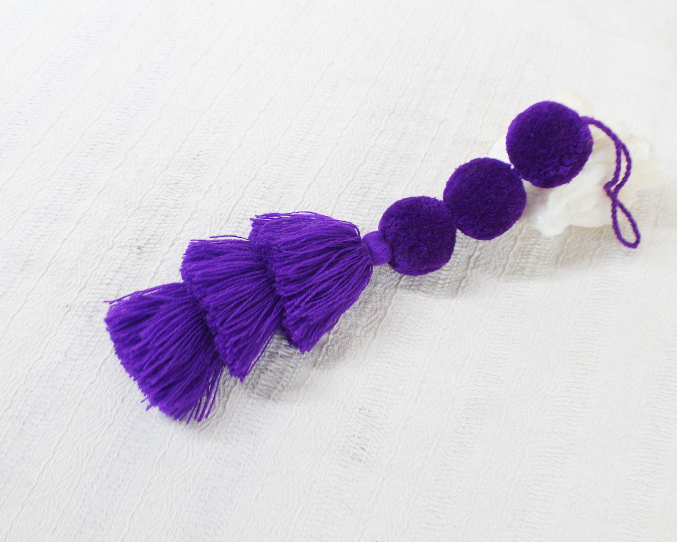 Pompones 3 Morado
