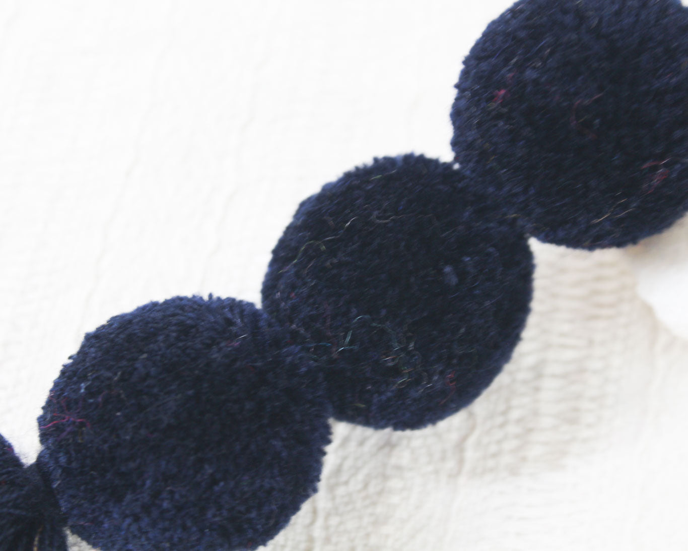 Pompones 3 Azul Marino