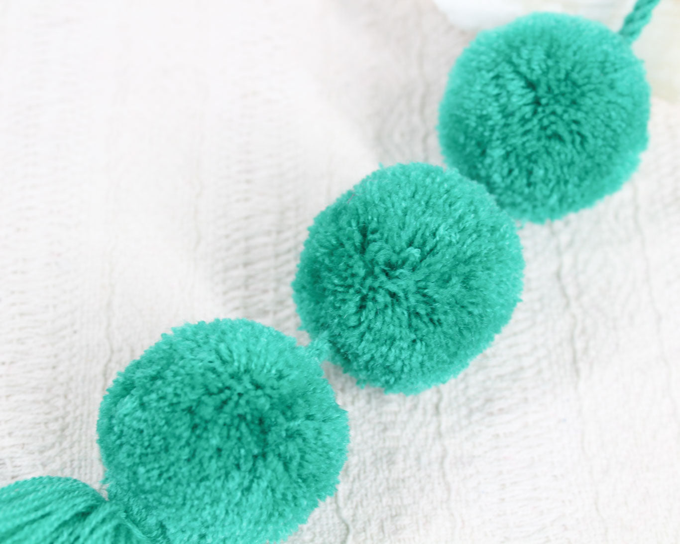 Pompones 3 Turquesa