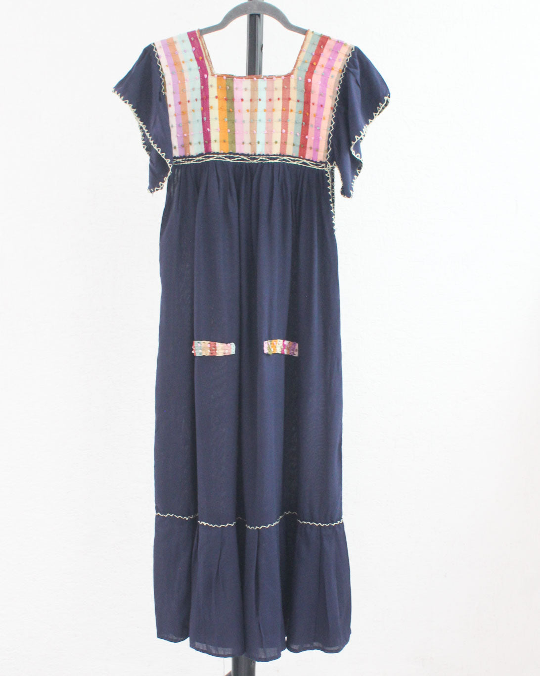 Vestido Nuditos Azul Marino Colores Pastel