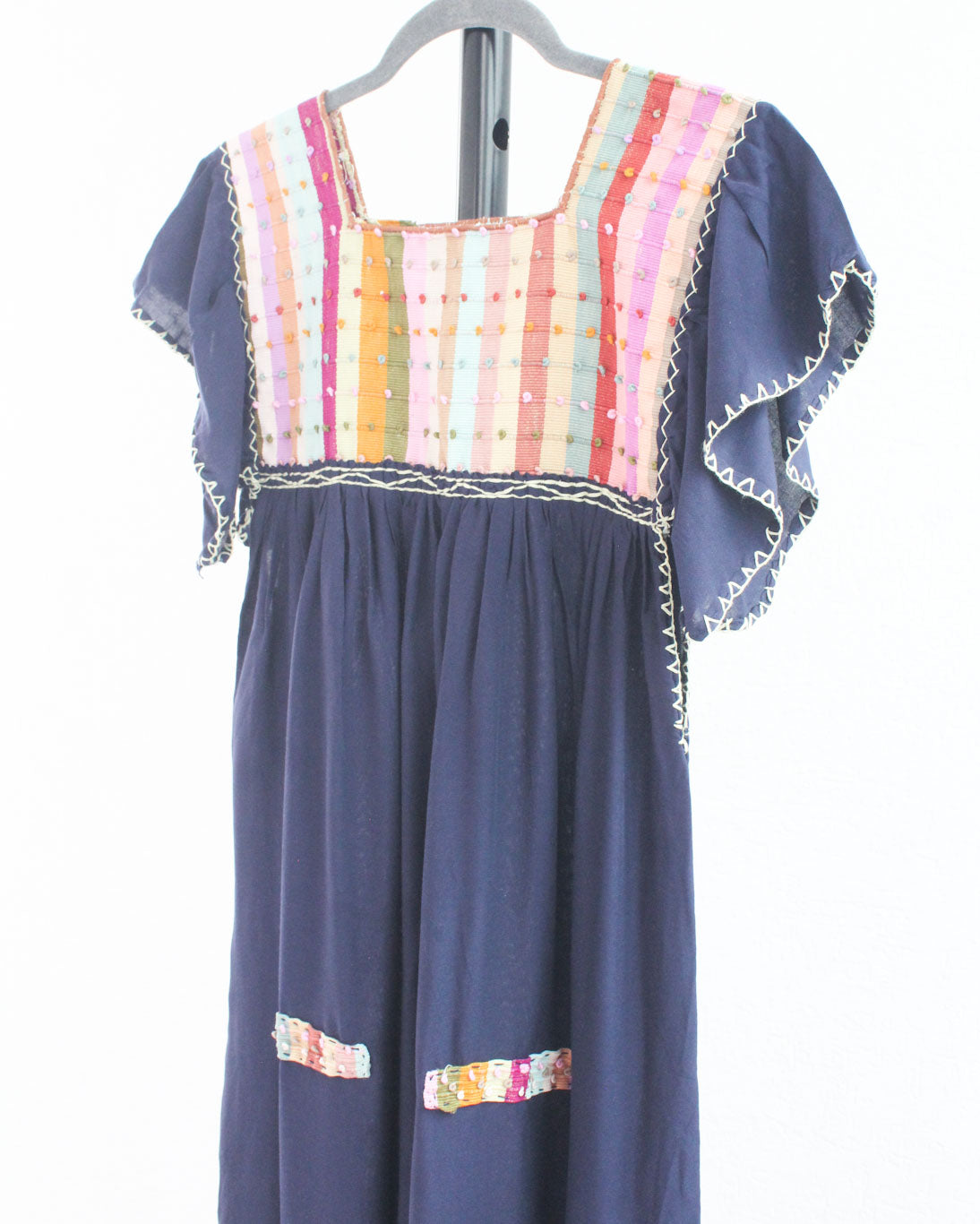 Vestido Nuditos Azul Marino Colores Pastel